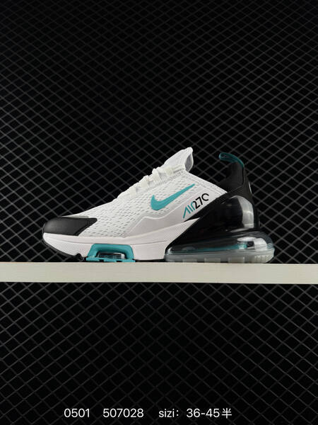 Nike Air Max 270 Flyknit white/black/teal EU 36-45 running lifestyle