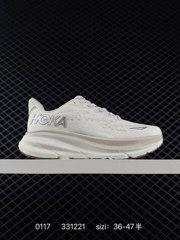 HOKA ONE ONE Clifton 9 Navy Blue White Red Yellow EU 36-47 Running Shoe Running Sneakers - Unisex (BS-86317)