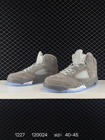 Jordan Air Jordan 5 Retro High Grey White Ice Blue EU 40-45 Basketball Shoe - Men's (BS-79981)