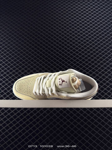 Jordan Air Jordan 1 Low Cream White Beige Brown EU 36-46 Sneaker - Unisex (BS-81071)