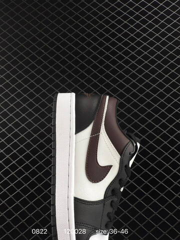 Jordan Air Jordan 1 Low Black White Brown EU 36-46 Sneaker - Unisex (BS-80854)