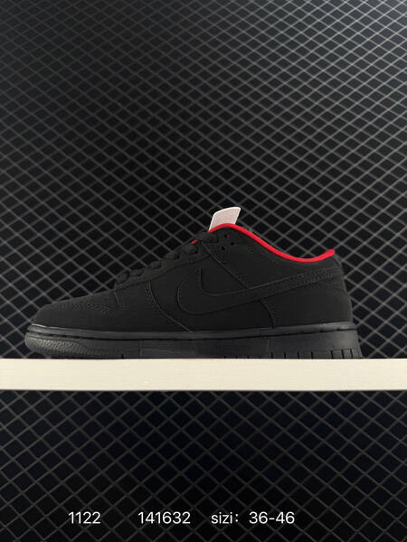 Nike Dunk Low black red 36-46 skate lifestyle