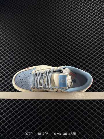 Jordan Travis Scott x Air Jordan 1 Low Reverse Mocha DM6868 Sail Light Blue Red Silver EU 36-45 Sneaker - Unisex (BS-81000)