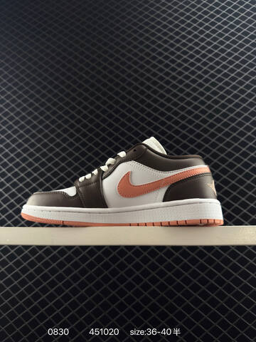 Jordan Air Jordan 1 Low Brown White Peach EU 36-40 Sneaker - Unisex (BS-80803)