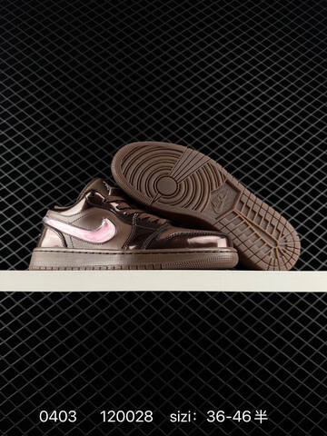 Jordan Air Jordan 1 Low Dark Brown Light Pink Bronze EU 36-46 Sneaker - Unisex (BS-79557)