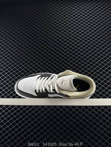 Jordan Air Jordan 1 Low White Black Beige EU 36-45 Sneaker - Unisex (BS-81229)