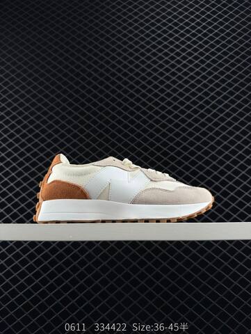 New Balance 327 Light Grey Off White Cream Dark Brown EU 36-45 Sneaker - Unisex (BS-83315)
