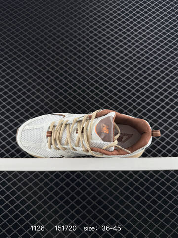 New Balance 530 white brown beige orange EU 36-45 running shoe