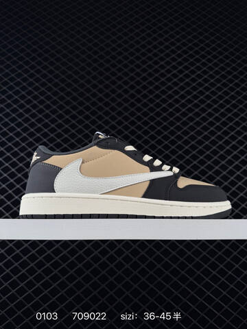 Jordan Air Jordan 1 Low Travis Scott Reverse Swoosh LJ5188-006 Sail Light Blue Olive Black EU 36-45 Sneaker - Unisex (BS-79914)