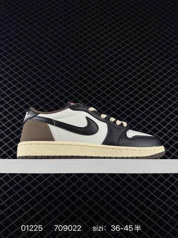 Jordan Air Jordan 1 Low Travis Scott Olive White Black Olive Cream Red EU 36-45 Sneaker - Unisex (BS-79770)