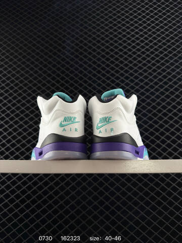 Jordan Air Jordan 5 Retro High HQ7890-100 White Purple Teal Black 40-46 Basketball Shoe - Men's (BS-80994)