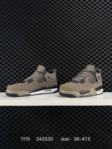 Jordan Air Jordan 4 Retro Brown Black Grey White EU 36-47 5 Basketball Shoe - Unisex (BS-80272)