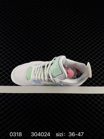 Jordan Air Jordan 4 Retro IB7068 100 White Mint Green Pink Light Blue EU 36-47 Basketball Shoe - Unisex (BS-79646)