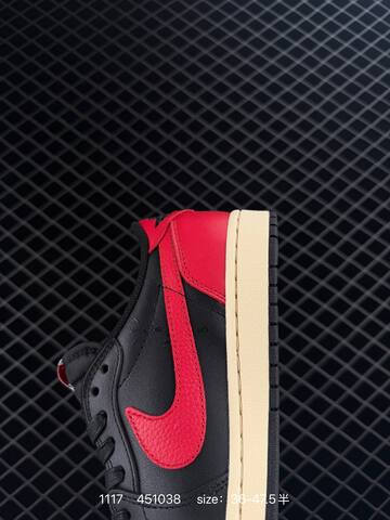 Jordan Air Jordan 1 Low Travis Scott Black Red Cream EU 36-47 5 Sneaker - Unisex (BS-80251)