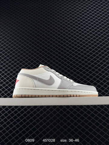 Jordan Air Jordan 1 Low White Red Sail EU 36-46 Sneaker - Unisex (BS-80949)