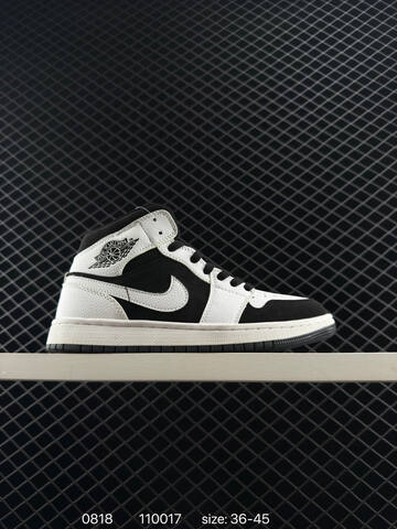 Jordan Air Jordan 1 Mid Black White Red Beige EU 36-45 Basketball Shoe - Unisex (BS-80883)