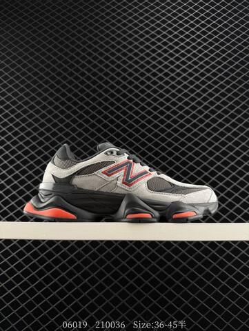 New Balance 9060 Grey Black Red EU 36-45 Sneaker - Unisex (BS-83277)