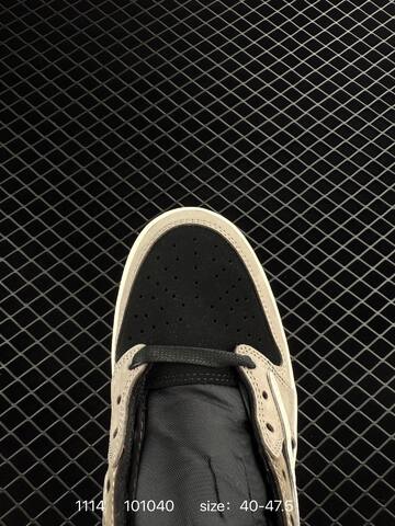 Jordan Air Jordan 1 Low OG SP Travis Scott Reverse Mocha Black Grey White Sail EU 40-47 5 Sneaker - Men's (BS-80281)