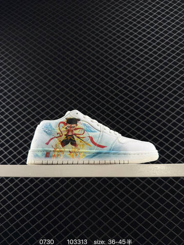 Jordan Air Jordan 1 Low White Red Yellow Blue EU 36-45 Sneaker - Unisex (BS-80996)