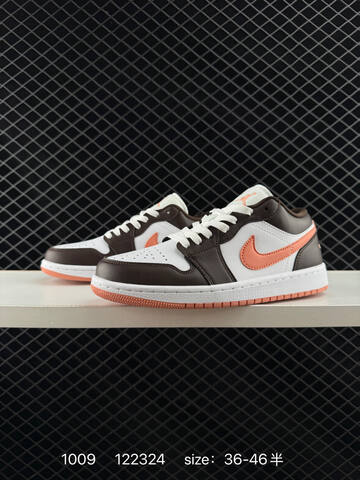Jordan Air Jordan 1 Low Brown White Peach EU 36-46 Sneaker - Unisex (BS-80559)