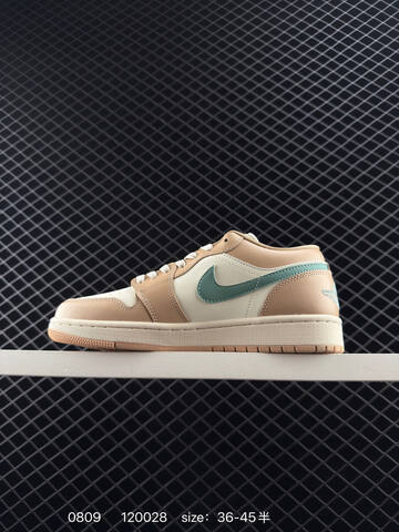 Jordan Air Jordan 1 Low DC0774-130 Sail Beige Teal Cream EU 36-45 Sneaker - Unisex (BS-80942)