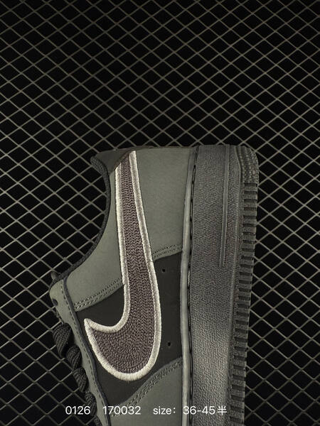 Nike Air Force 1 black charcoal gray 36-45 casual lifestyle