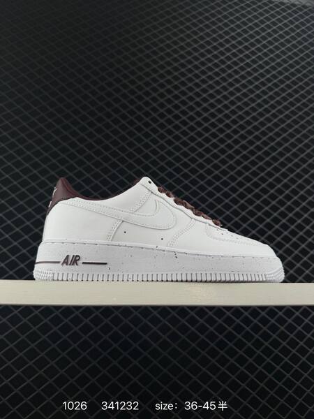 Nike Air Force 1 07 white burgundy 36-45 5 casual lifestyle