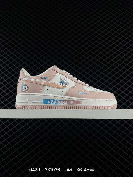 Nike Air Force 1 Low multi-color (black/white, pink/white, light blue/white, navy/white Labubu custom) EU 36-45.5 lifestyle