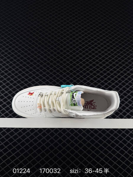 Nike Air Force 1 07 White with multicolor embroidered accents EU 36-45 5 lifestyle