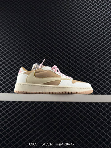 Jordan Air Jordan 1 Low Black Beige Red White EU 36-46 Sneaker - Unisex (BS-80762)