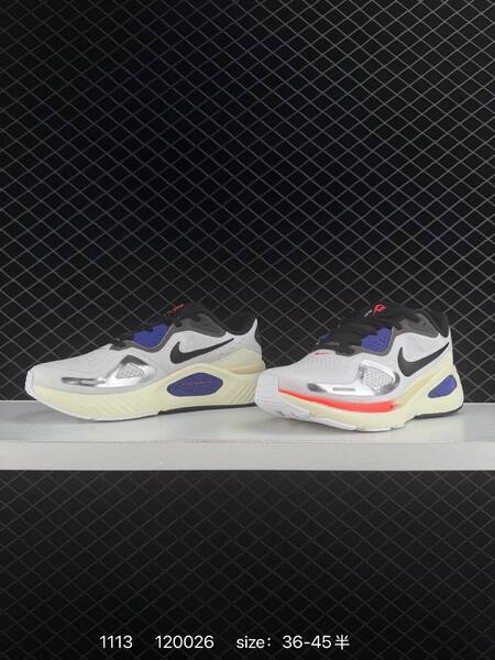 Nike Air Zoom Structure 26 white grey black with blue and red accents EU 36-45 running lifestyle