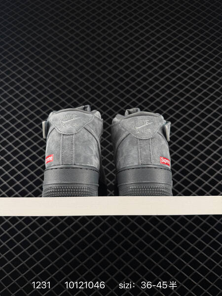 Nike Air Force 1 Mid grey black EU 36-45 5 lifestyle