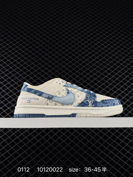 Nike Dunk SB Low white blue monogram denim 36-45 skate lifestyle