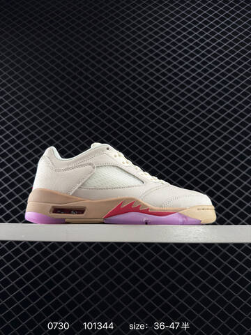 Jordan Air Jordan 5 Low Chinese New Year HJ5994 1006 Light Beige Gum Brown Pink EU 36-47 Basketball Shoe - Unisex (BS-80993)
