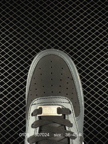 Nike Air Force 1 07 black grey silver EU 36-45 lifestyle
