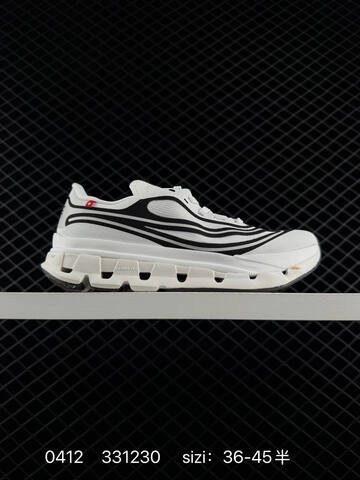 On Cloudflow 5 White Black Grey EU 36-45 Running Shoe Running Sneakers - Unisex (BS-85361)