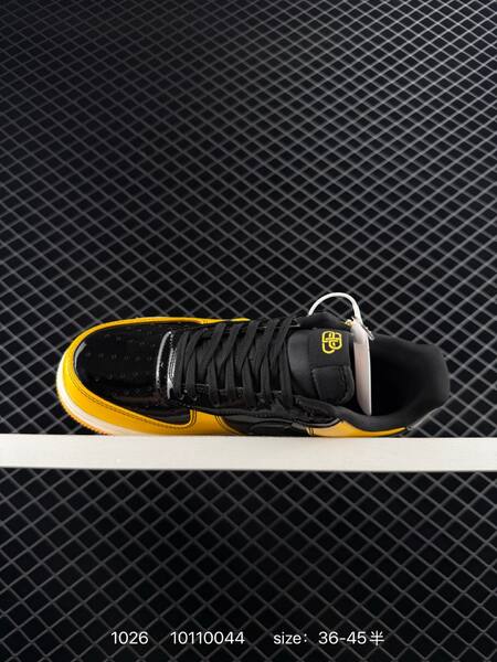 Nike Air Force 1 07 LV8 black yellow EU 36-45 lifestyle