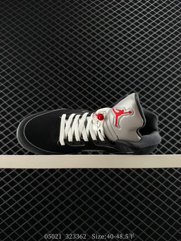 Jordan Air Jordan 5 Retro Black Metallic Silver White Red EU 40-48 5 Basketball Shoe - Men's (BS-81331)