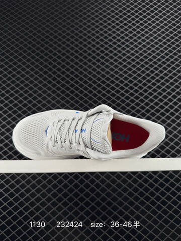 HOKA ONE ONE Bondi 9 Light Grey White Blue EU 36-46 Running Shoe Running Sneakers - Unisex (BS-86368)