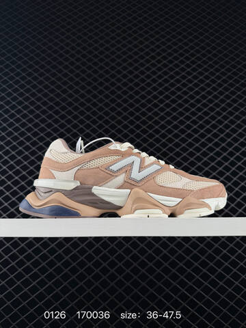 New Balance 9060 Brown Beige Cream White EU 36-47 5 Sneaker - Unisex (BS-82357)
