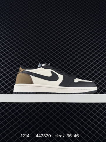 Jordan Air Jordan 1 Low White Black Burgundy EU 36-46 Sneaker - Unisex (BS-80061)