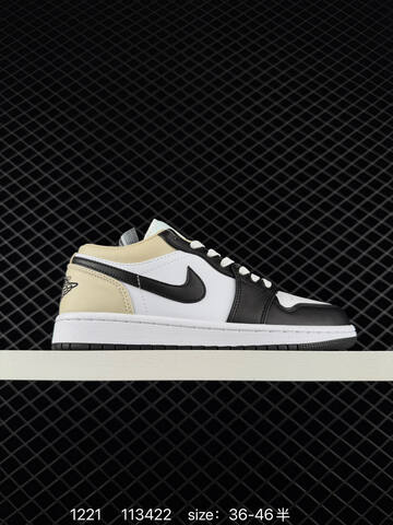 Jordan Air Jordan 1 Low 553558 125 White Black Beige Light Blue EU 36-46 Sneaker - Unisex (BS-80018)