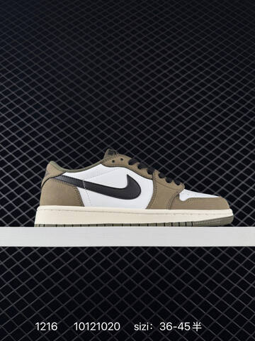 Jordan Air Jordan 1 Low White Olive Black Sail EU 36-45 Sneaker - Unisex (BS-80054)