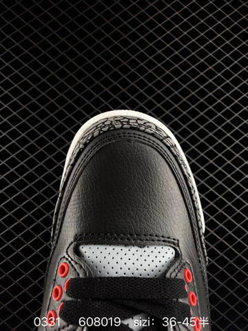 Jordan Air Jordan 3 Retro Black Grey White Red EU 36-45 Basketball Shoe - Unisex (BS-79575)