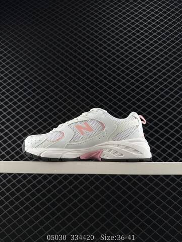 New Balance 530 White Light Pink Black EU 36-41 Running Shoe - Unisex (BS-83380)