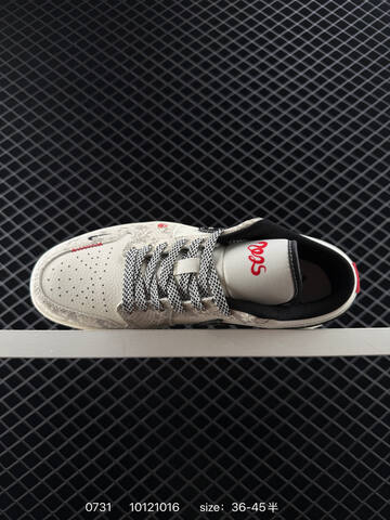 Jordan Air Jordan 1 Low Sail Grey Black Red EU 36-45 Skate Shoe - Unisex (BS-80990)