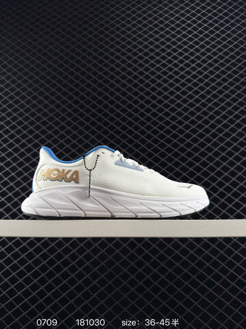 HOKA ONE ONE Arahi 7 White Gold Blue Black EU 36-45 Running Shoe Running Sneakers - Unisex (BS-86564)