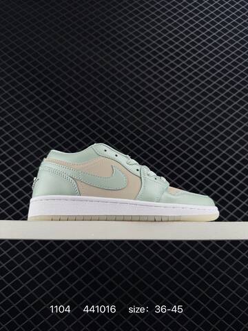 Nike Air Jordan 1 Mid Green Yellow AIR JORDAN DZ7292-010 36 36 5 37 5 38 Lifestyle - Women's (BS-80352)
