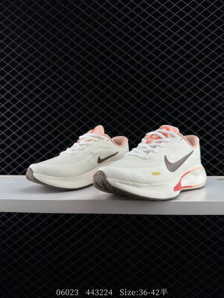 Nike Journey Run cream white with pink and brown accents EU 36-42 5 running lifestyle
