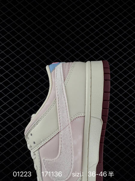 Nike SB Dunk Low white pink burgundy EU 36-46 skate lifestyle